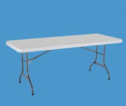 6 Foot White Folding Table